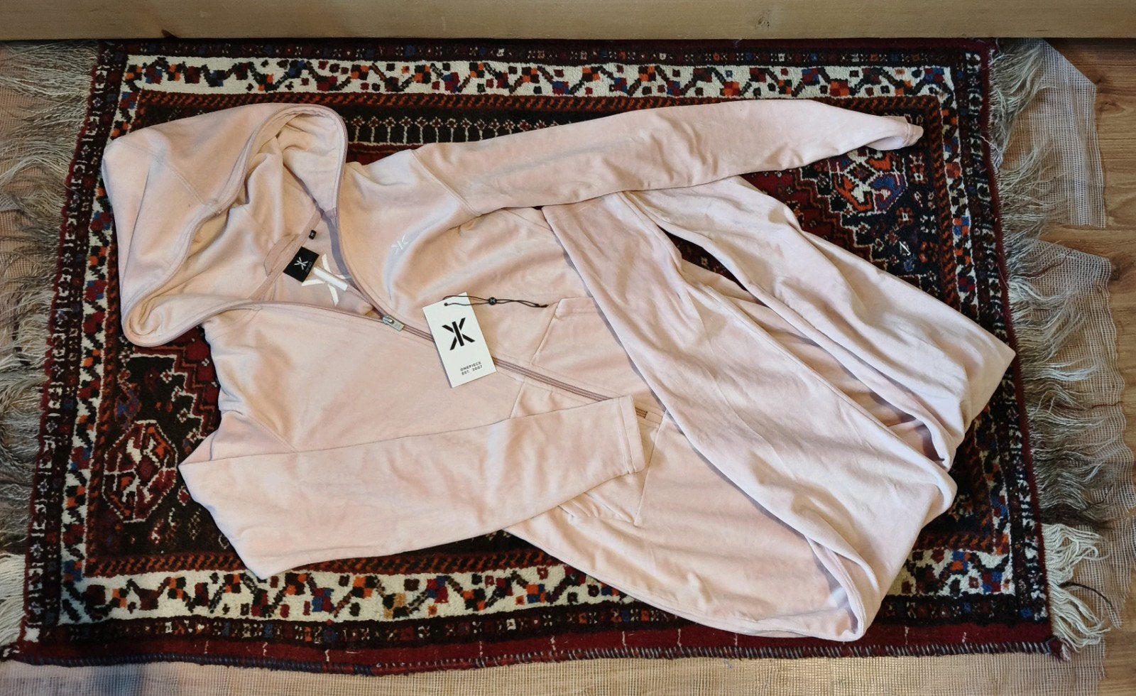 Onepiece verlours roze, Ophalen, Nieuw, Maat 34 (XS) of kleiner