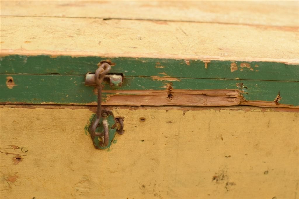 Houten kist 46533, Ophalen of Verzenden, Gebruikt, 50 tot 100 cm, Minder dan 50 cm