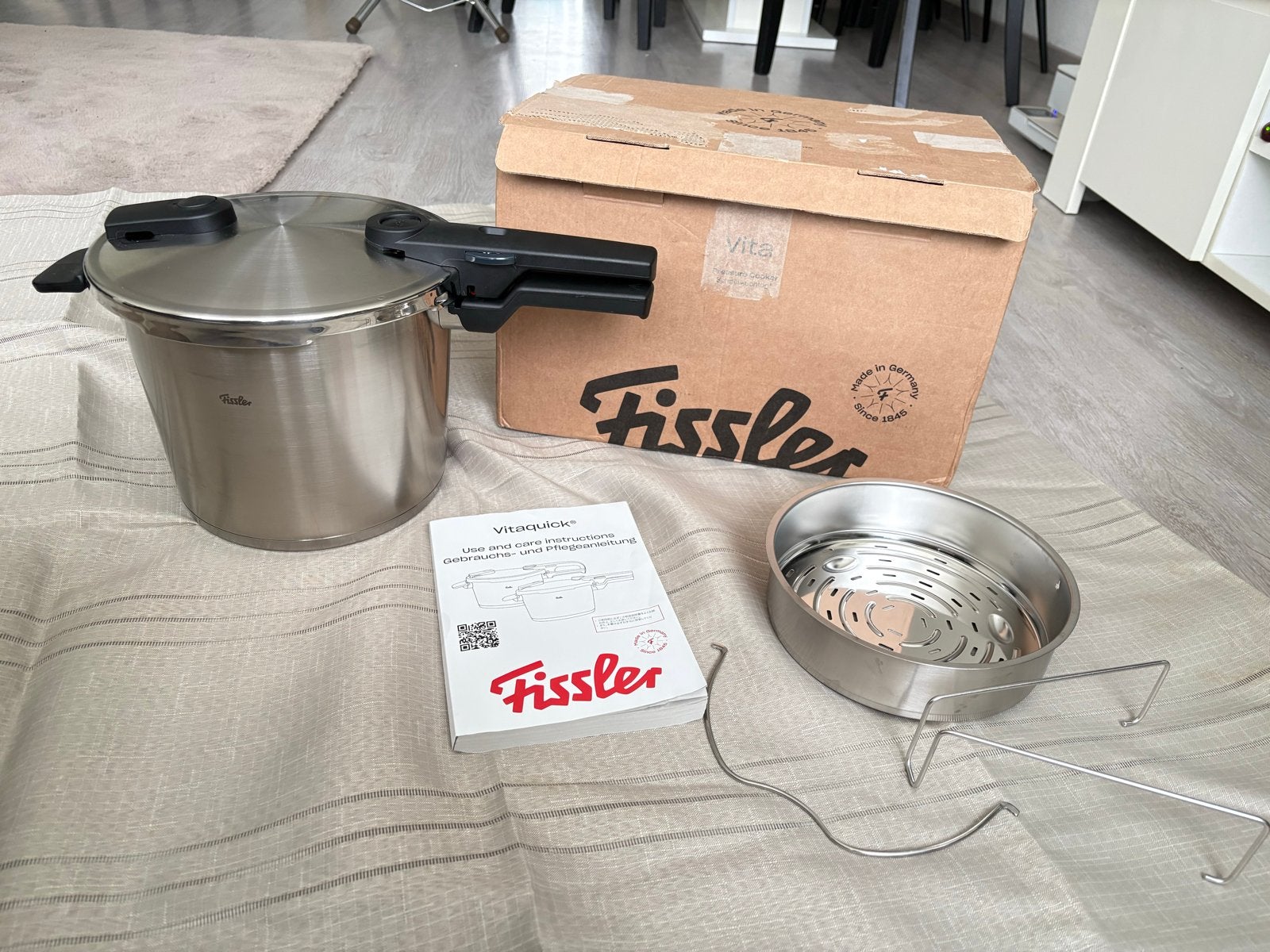 Fissler Snelkookpan Vitavit Premium 4,5 liter - Nieuw, Snelkookpan, Met deksel, Nieuw, Ophalen of Verzenden