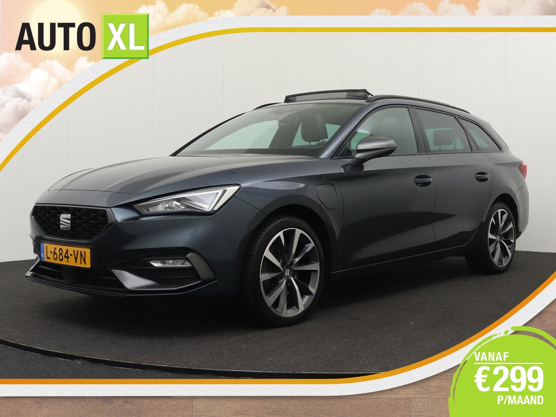 SEAT Leon Sportstourer 1.4 204 PK TSI PHEV FR Pano-dak 18'LM, Auto's, Dealer onderhouden, Gebruikt, 4 cilinders, Leon