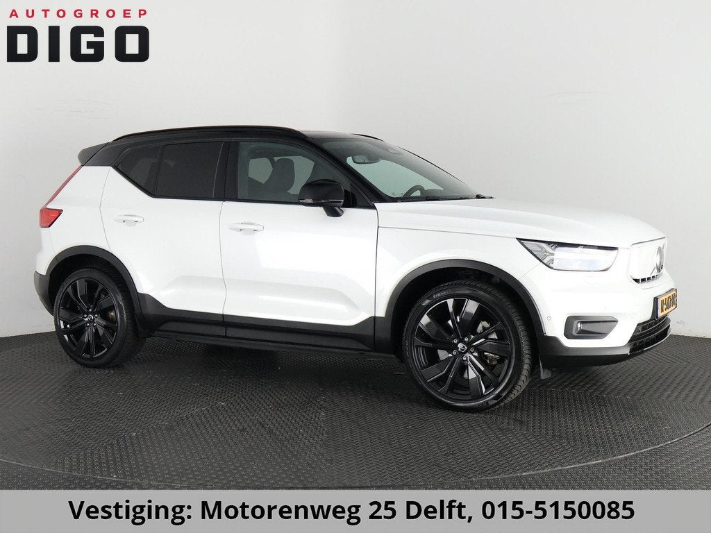 Volvo XC40 RECHARGE TWIN PRO AWD SOD ACCU 93% GARANTIE 9-203, Auto's, Volvo, Stof, Gebruikt, Wit, Origineel Nederlands