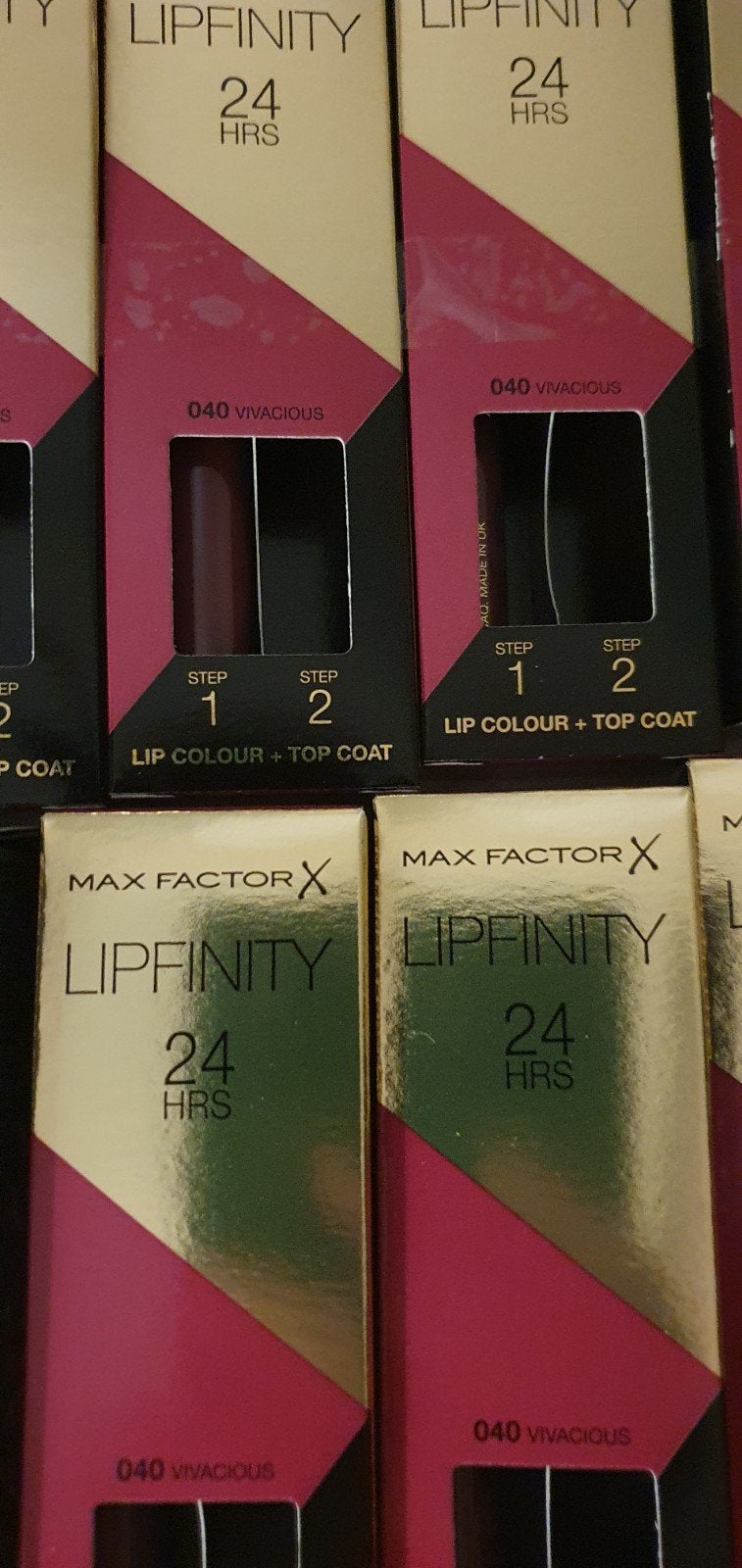 10 stuks Maxfactor lipfinity zonder topcoat nr 040, Verzenden, Nieuw, Overige kleuren, Lippen