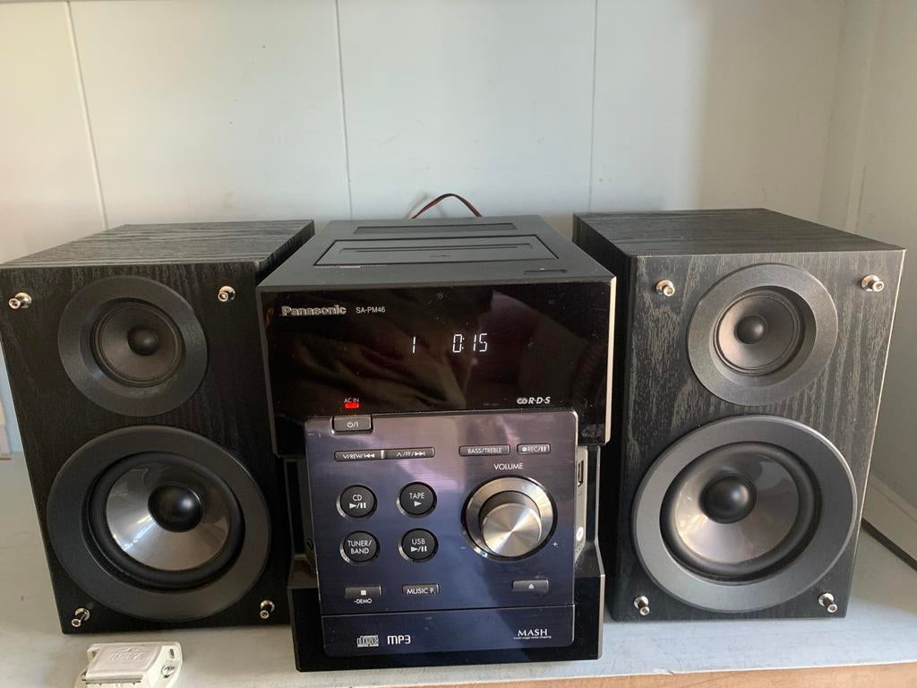 Panasonic SA-PM46 Microset met CD, Radio, USB en Speakers, Audio, Tv en Foto, Stereo-sets, Overige merken, Ophalen of Verzenden