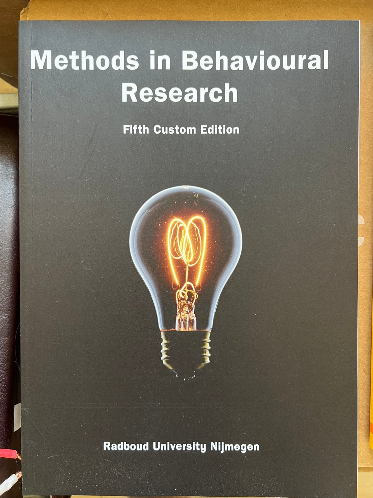 Radboudumc, methods in behavioral research, Ophalen of Verzenden, Zo goed als nieuw