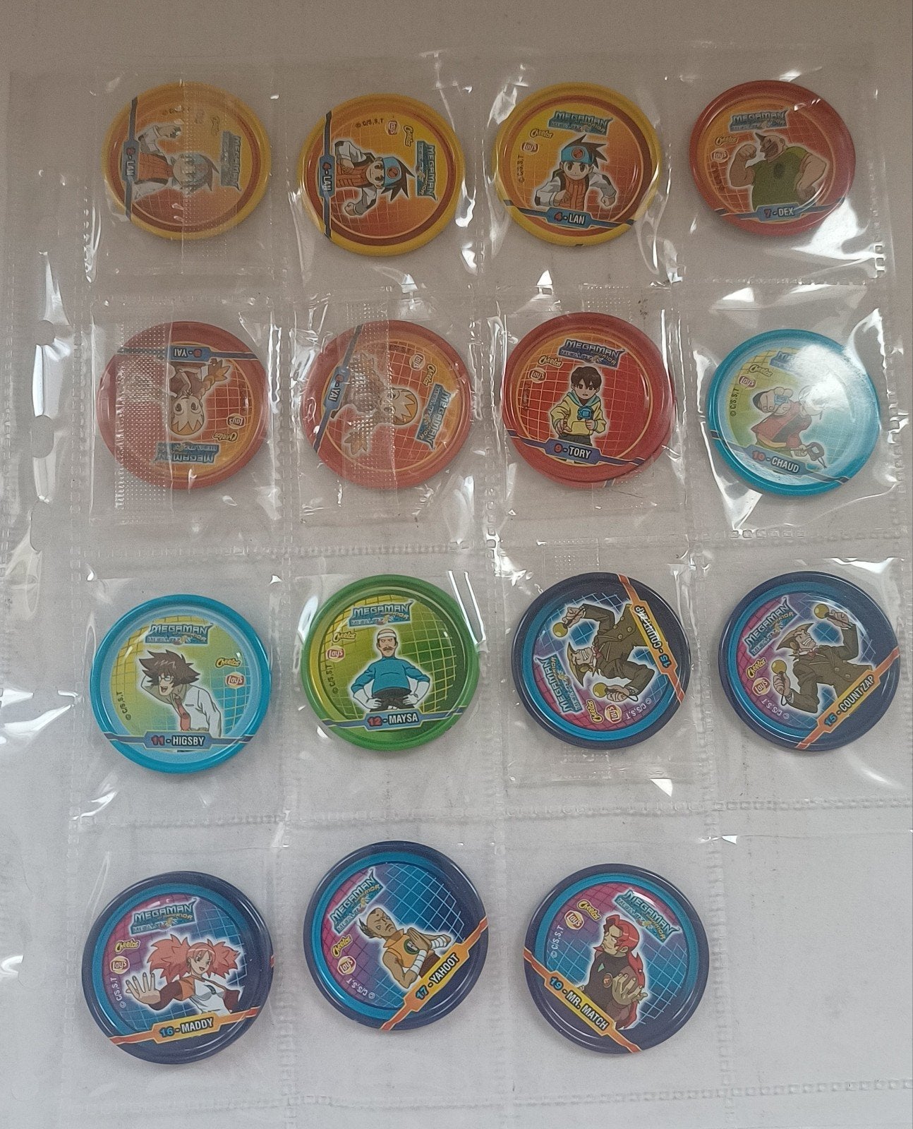 Megaman Battle Network Pogs/Flips, Ophalen of Verzenden, Zo goed als nieuw