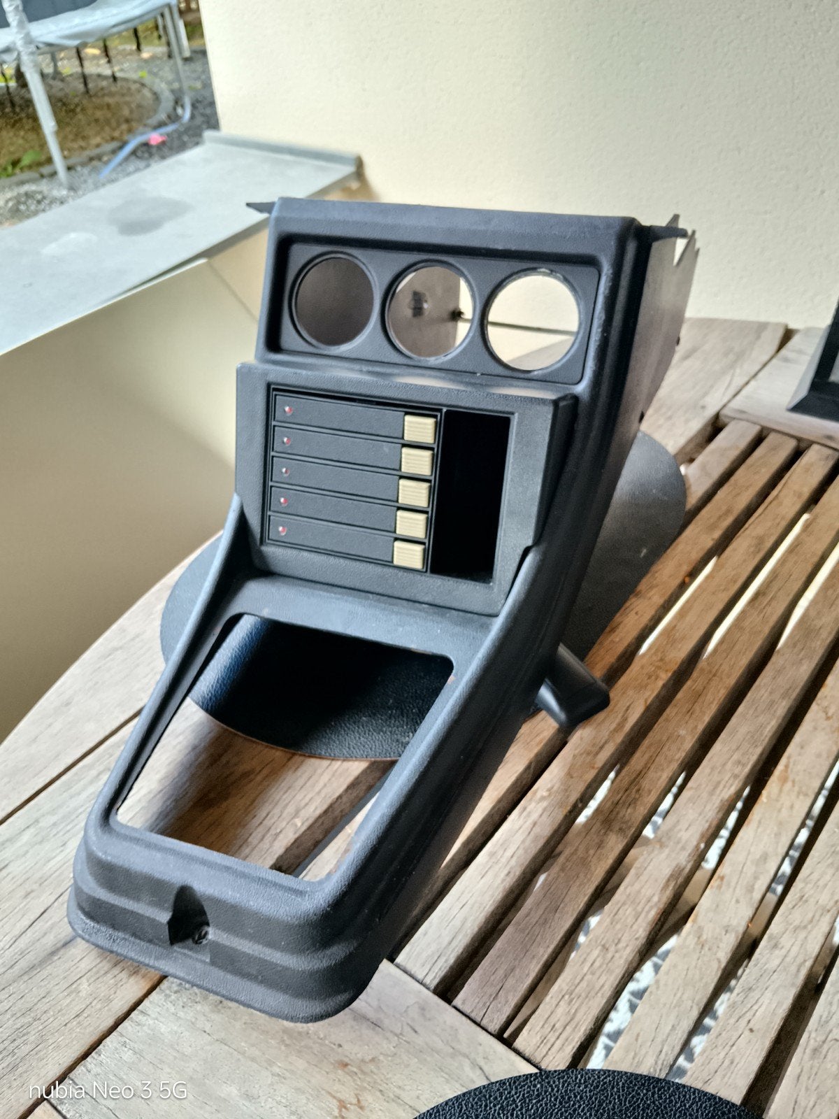Middenconsole Golf 1 Jetta 1 fischer zwart, Ophalen of Verzenden, Gebruikt, Oldtimer onderdelen