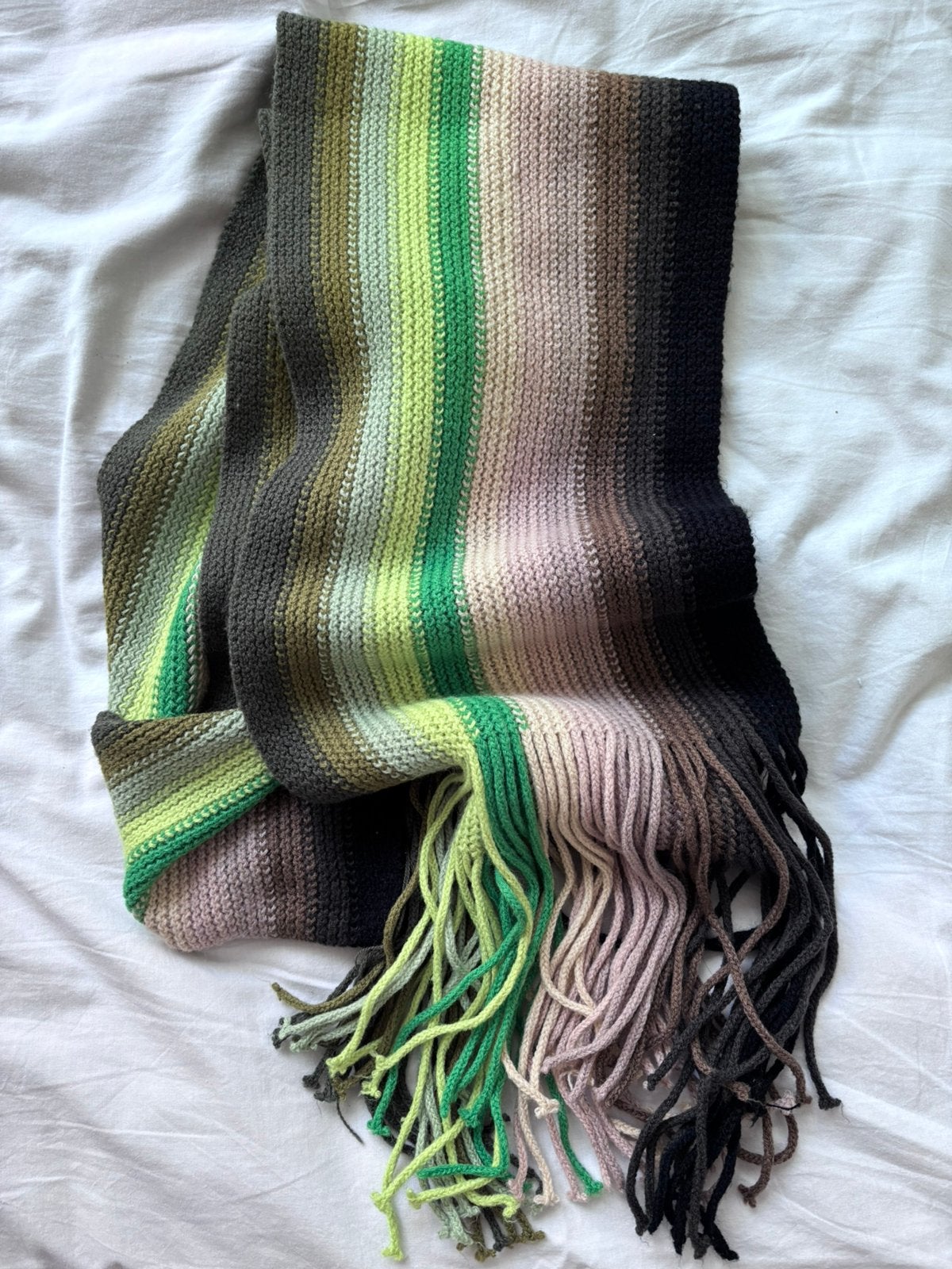 Woolen winter scarf, Ophalen of Verzenden, Zo goed als nieuw, Sjaal