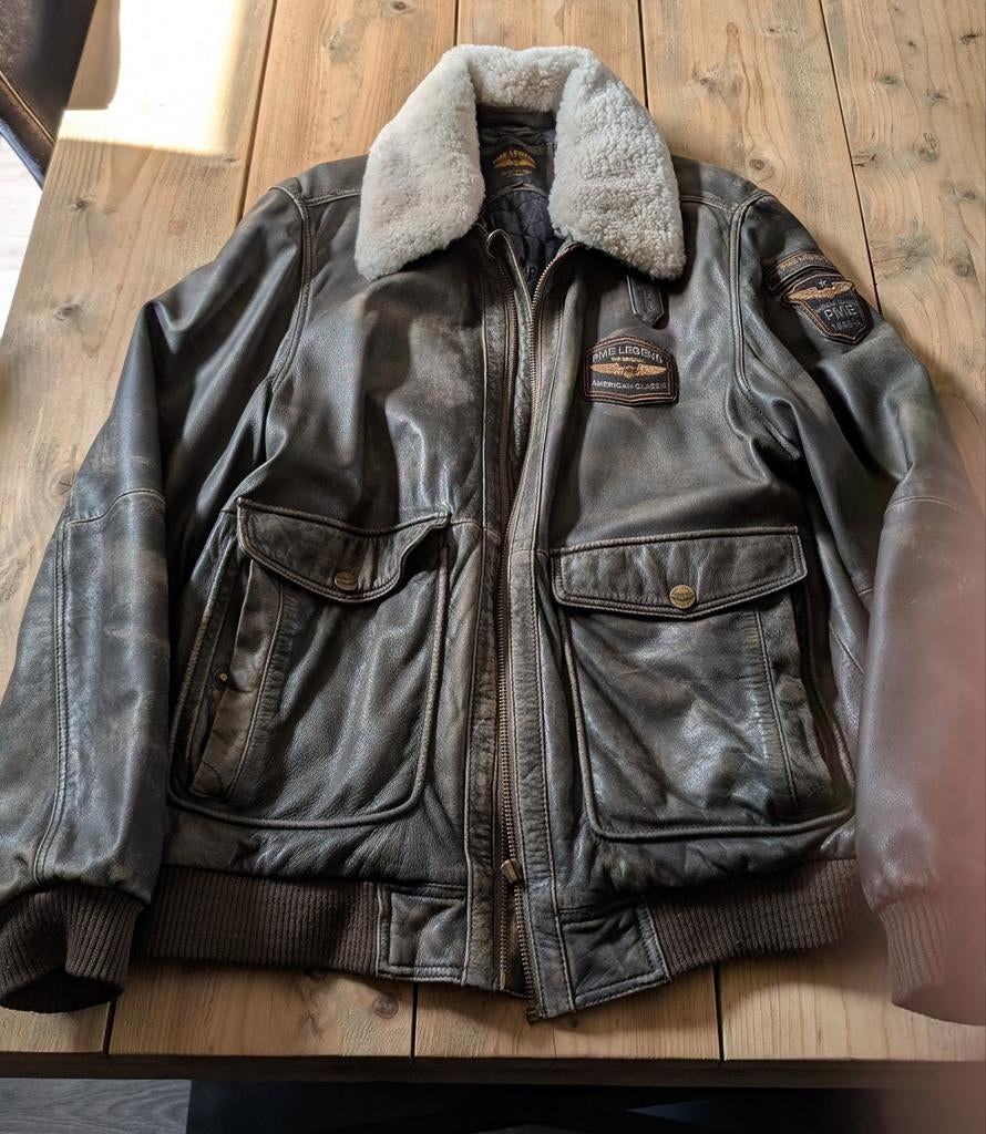 PME Legend leren jas XXL, Bruin, Overige maten, Ophalen of Verzenden, Pme Legend