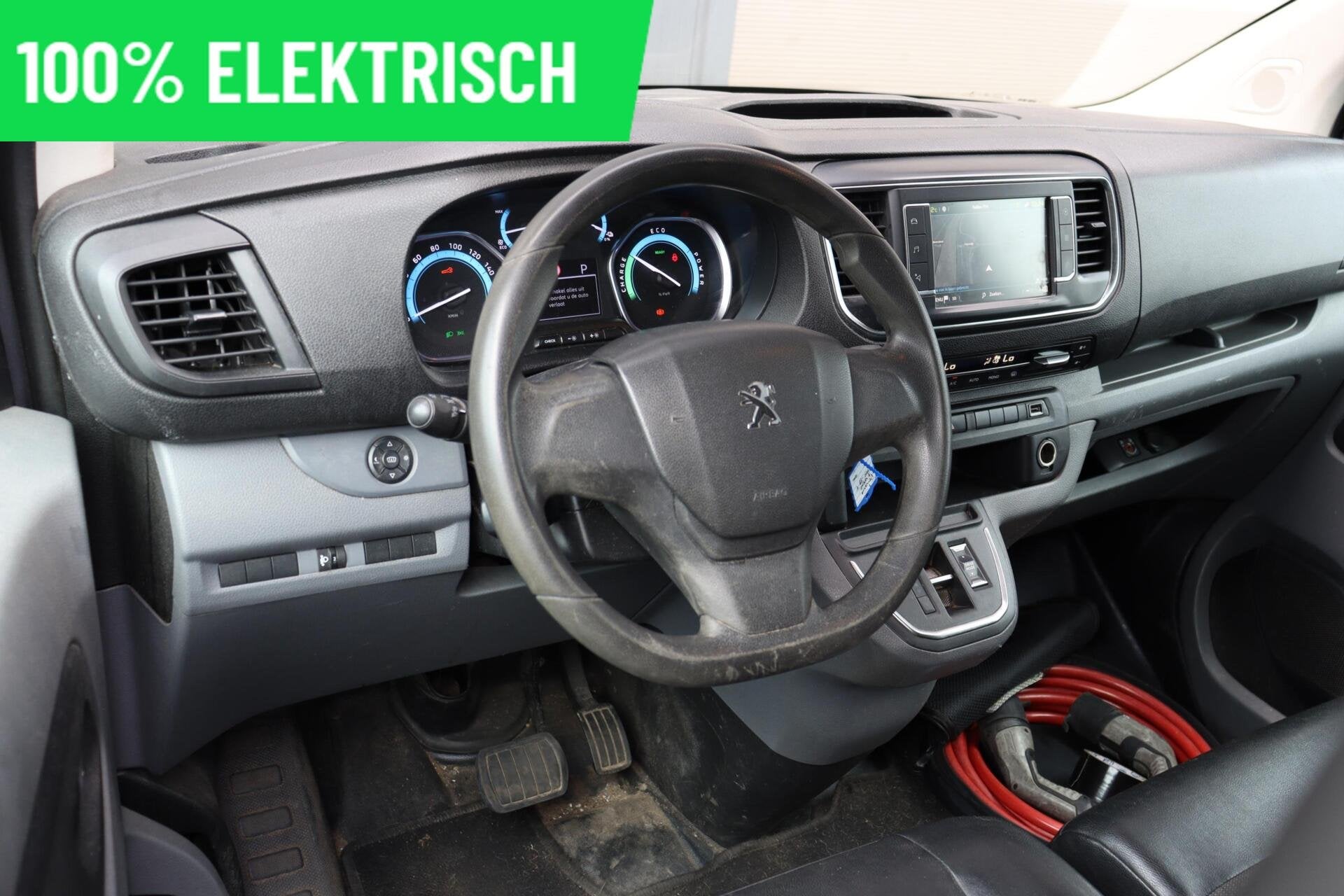 Peugeot e-Expert Long 75 kWh l NAVI l CLIMA l 360 CAMERA l H, 136 pk, Gebruikt, Zwart, Parkeersensor