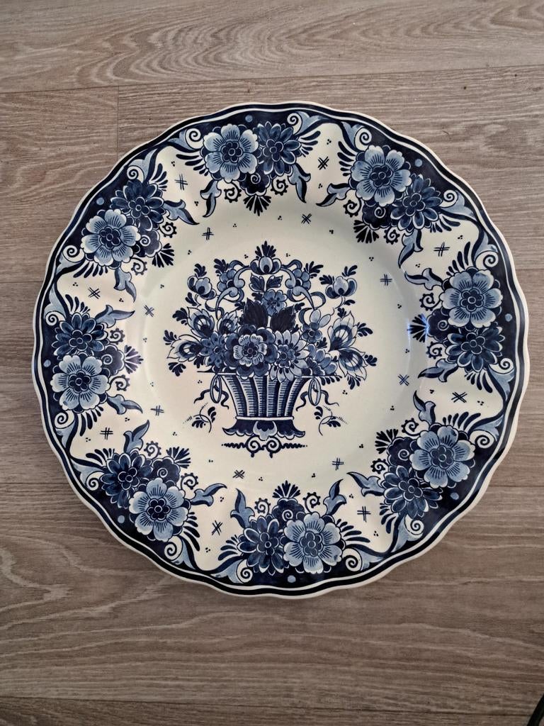 Delfts Blauw Diep Bord - Royal Goedewaagen Handwerk, Ophalen