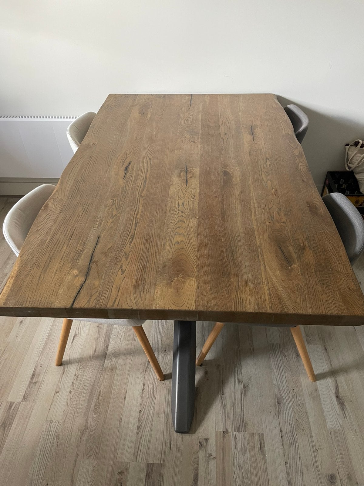 Zeer nette tafel., Ophalen, Eikenhout, 50 tot 100 cm, Zo goed als nieuw