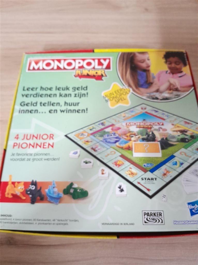 monopoly junior met hondje en katje - s5027, Verzenden, Zo goed als nieuw