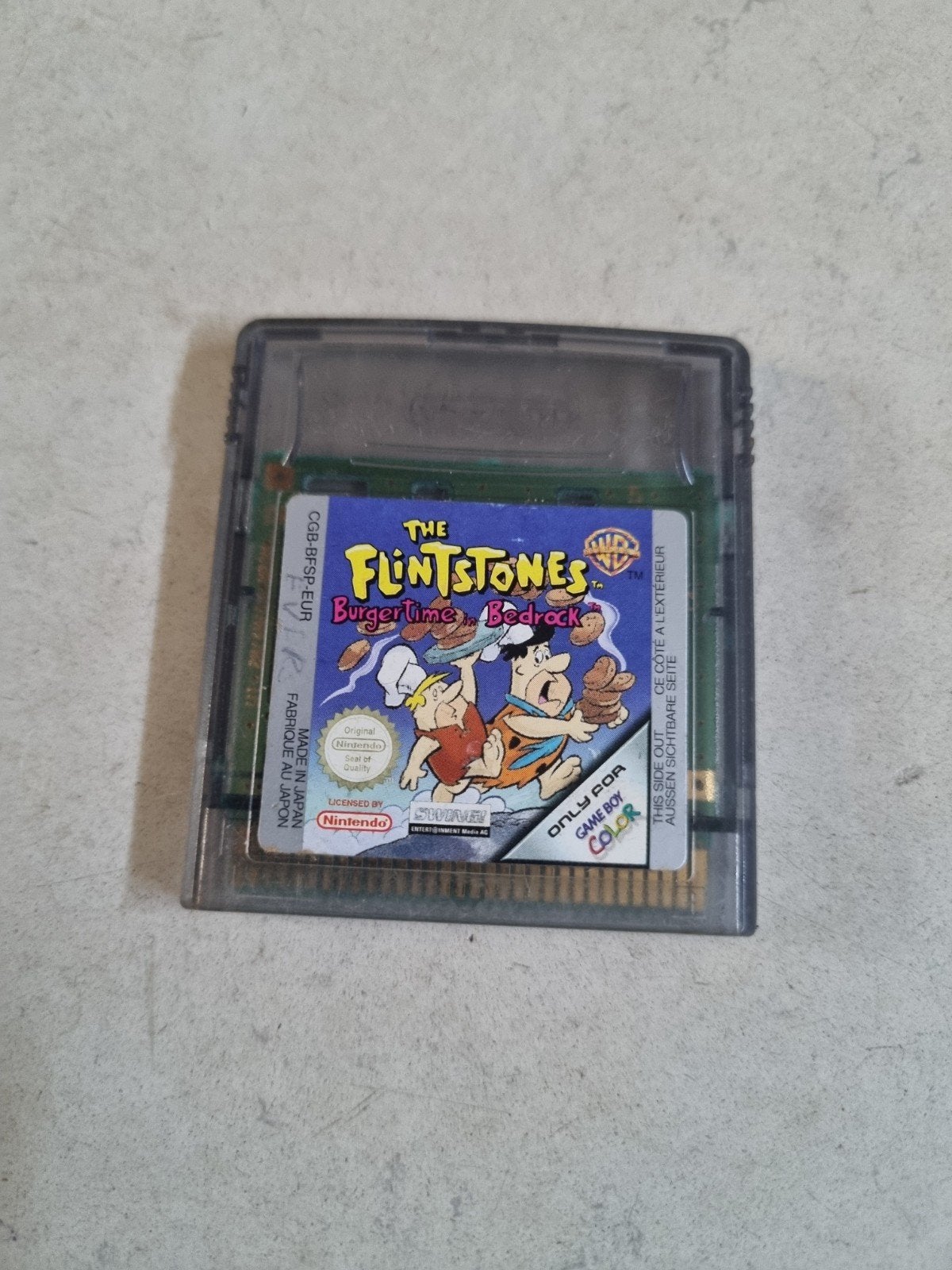 The Flinstones: Burgertime in Bedrock - Game Boy Color, Gebruikt, 1 speler, Ophalen of Verzenden, Vanaf 3 jaar