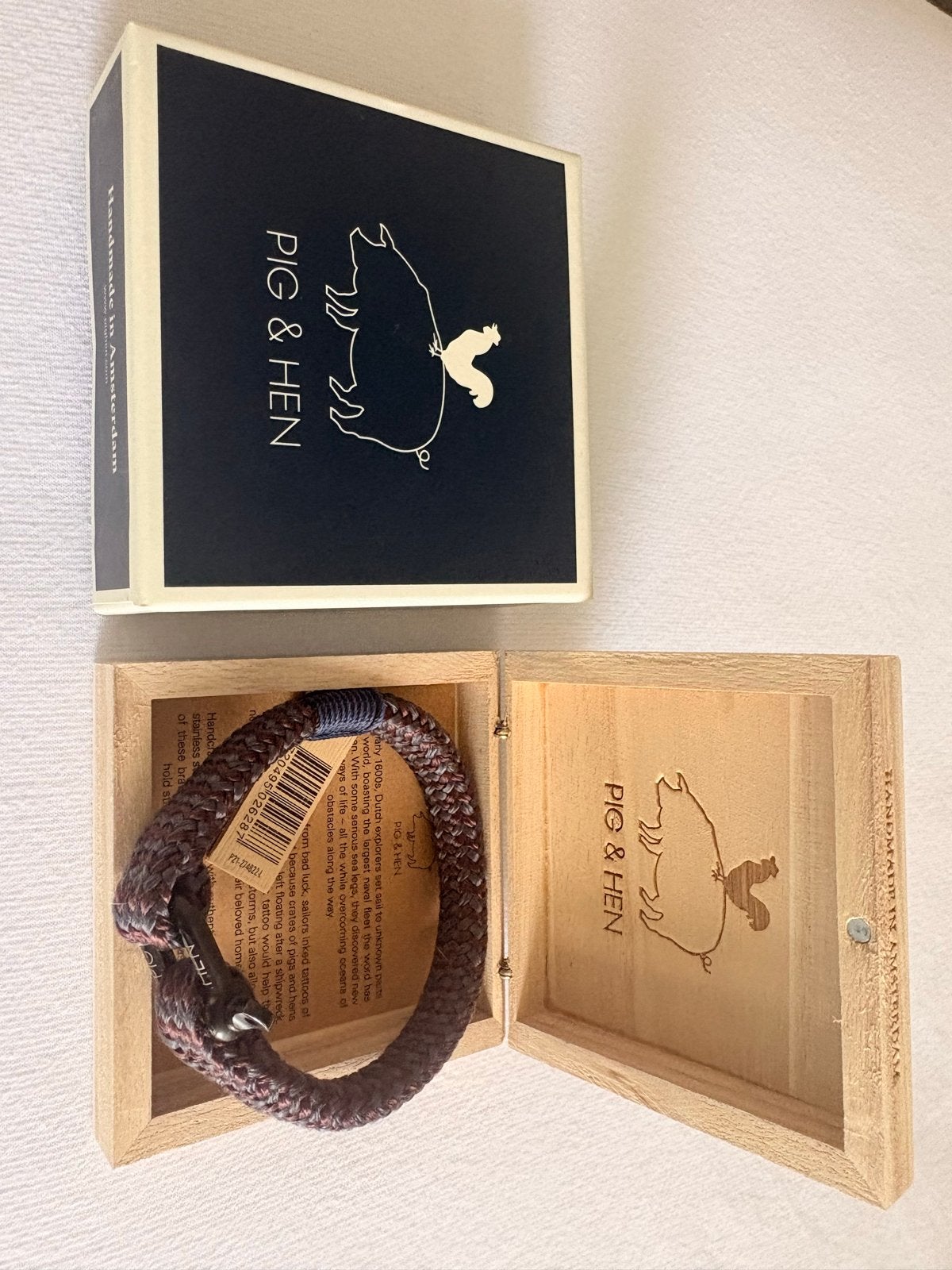 Pig & Hen Armband - Zo goed als nieuw, Ophalen of Verzenden, Zo goed als nieuw, Bruin, Overige materialen
