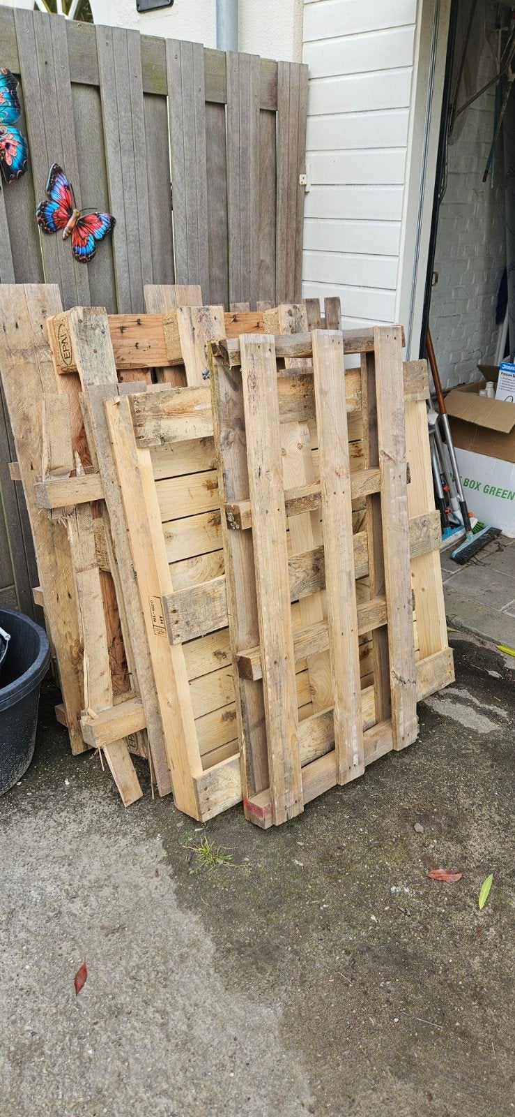 Pallets brandhout - Ideaal voor vuurkorf of kachel, Ophalen, Gebruikt, 50 mm of meer, Pallet