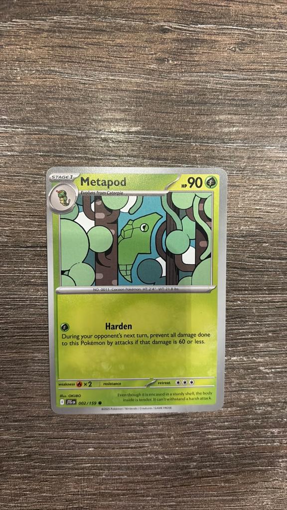 JTG Metapod 002/159, Ophalen of Verzenden, Zo goed als nieuw
