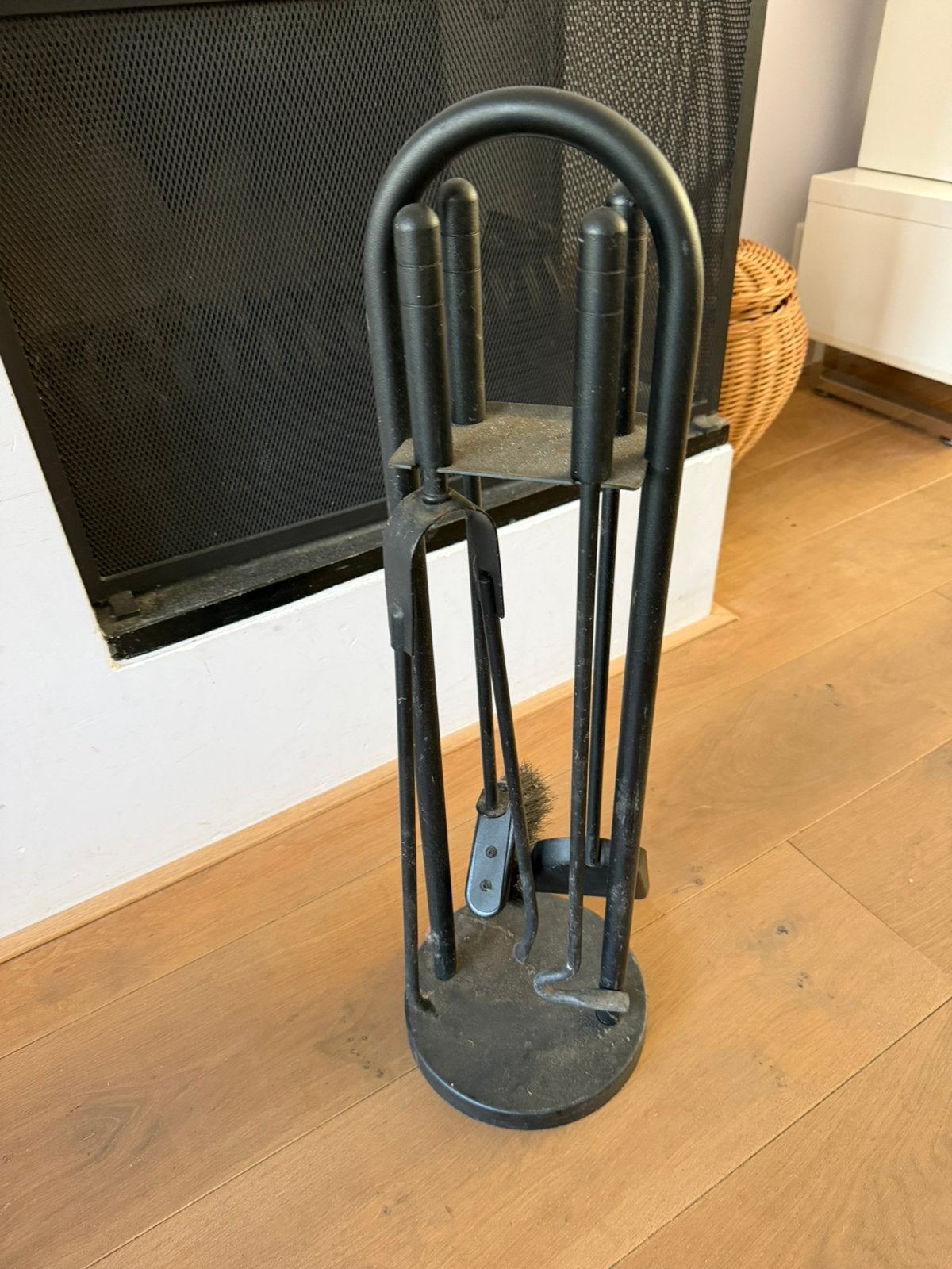 Haardset, Huis en Inrichting, Haarden, Ophalen, Zo goed als nieuw, Vrijstaande haard, Houthaard