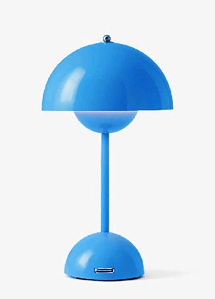 Leuke draadloze paddenstoel lamp - Blauw, Paddenstoellamp, Nieuw, Draadloos, Metaal