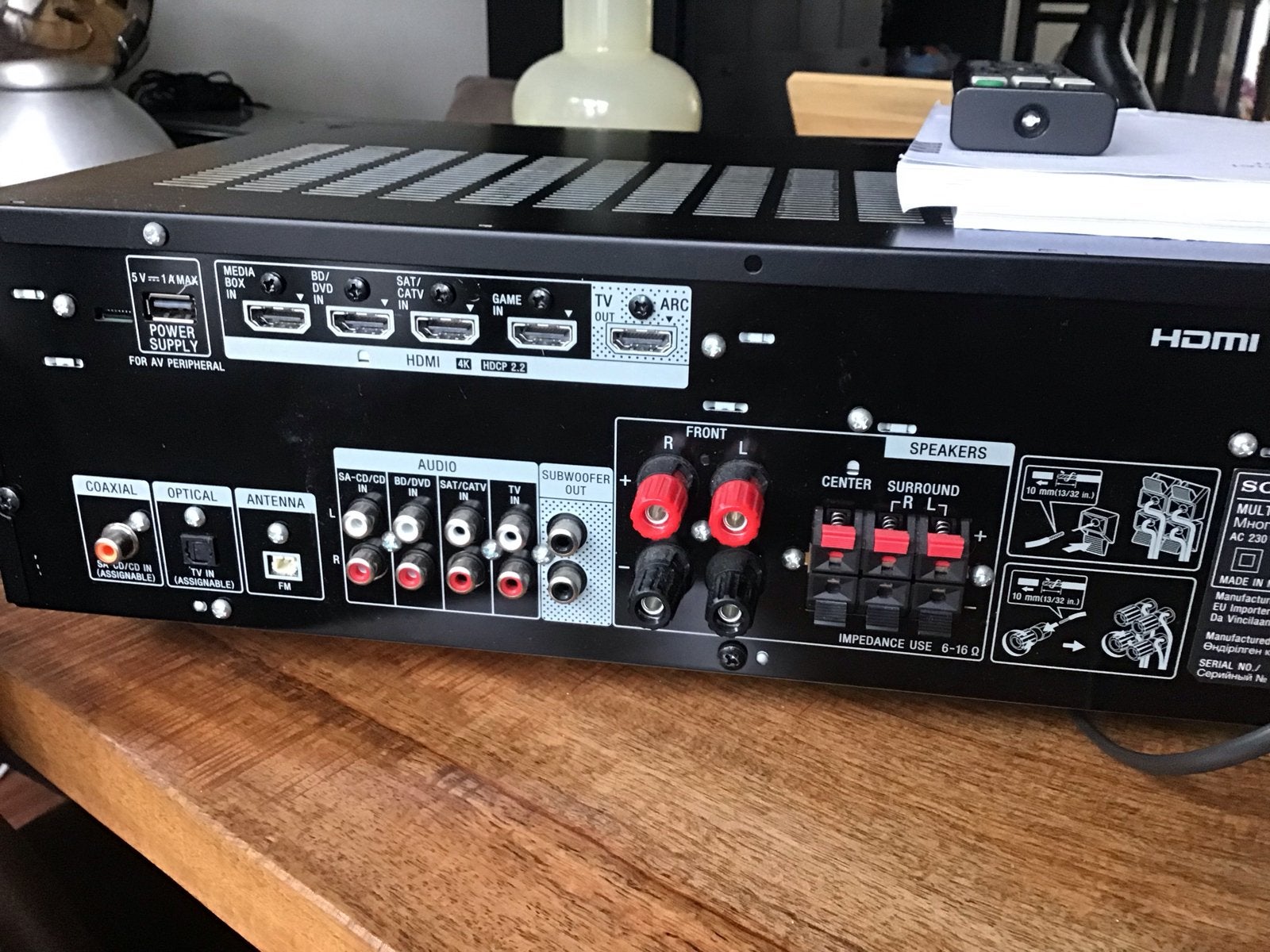 Sony STR-DH590 Multi Channel 4k AVReceiver, Audio, Tv en Foto, Versterkers en Receivers, Zo goed als nieuw, 5.1, 120 watt of meer