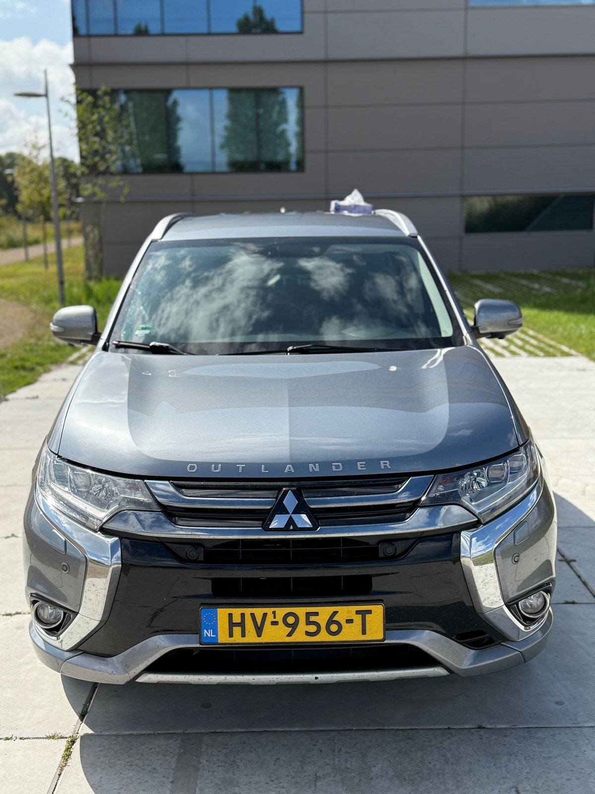 Mitsubishi Outlander 2.0 Dohc Mivec Phev 203pk 4WD CVT 5P, Auto's, 1998 cc, Outlander, Zwart, 4 cilinders