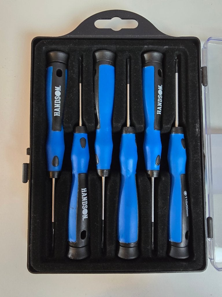 6x Torx schroevendraaier in opbergdoos, Ophalen, Zo goed als nieuw, Schroevendraaier, Overige merken
