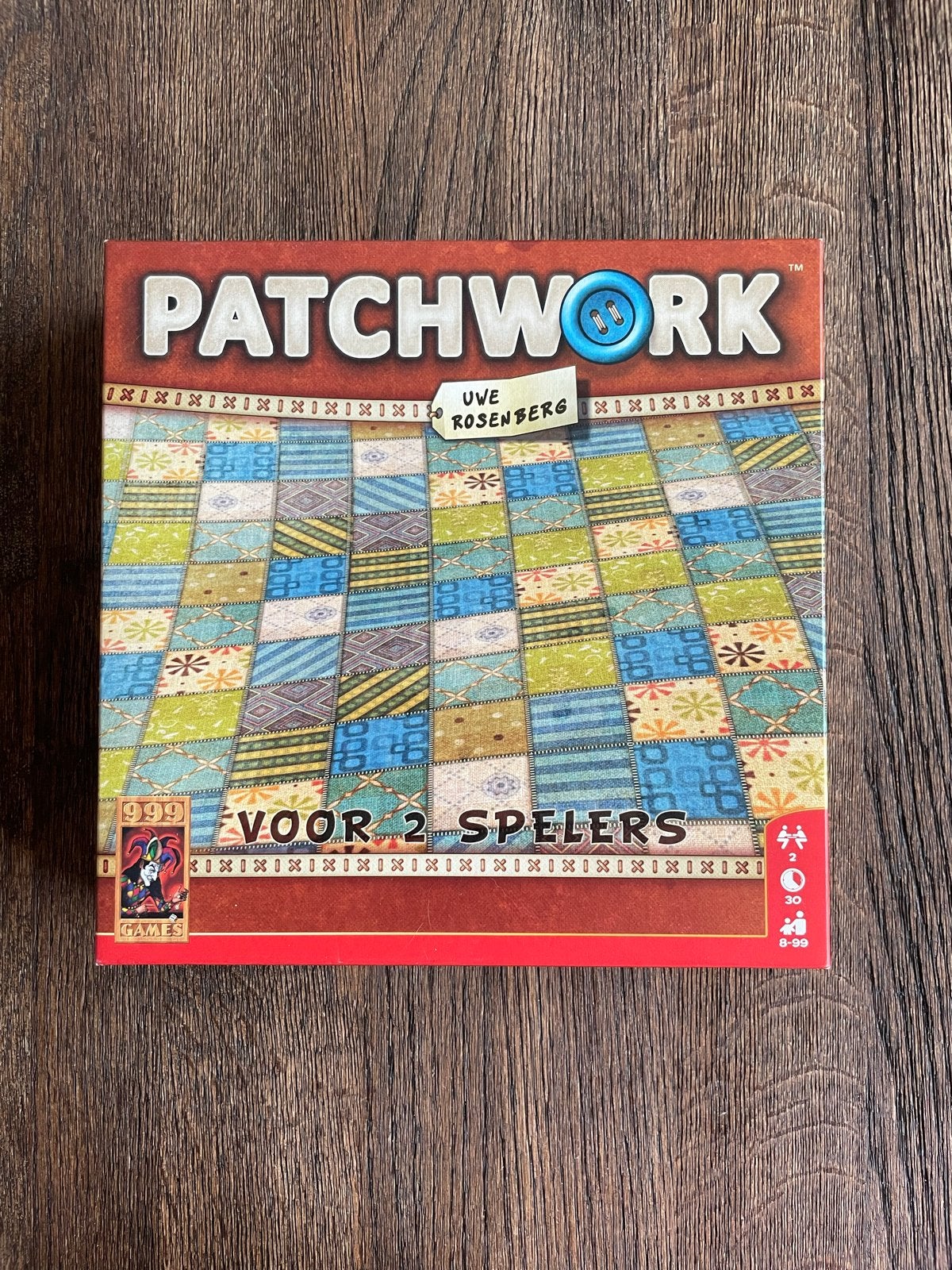 Patchwork, Een of twee spelers, Ophalen of Verzenden, Zo goed als nieuw, 999 Games