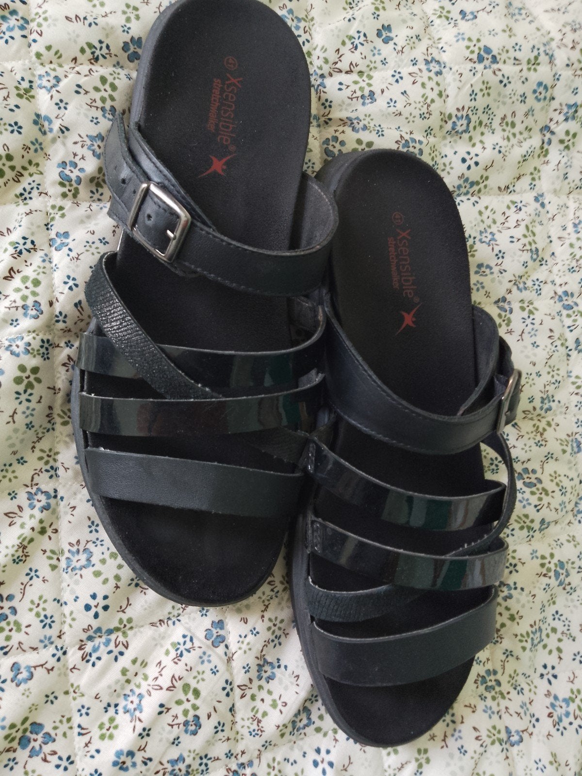 xsensible, maat 41, in zeer goede staat sandalen, Kleding | Dames, Schoenen, Xsensible, Zwart, Zo goed als nieuw, Sandalen of Muiltjes