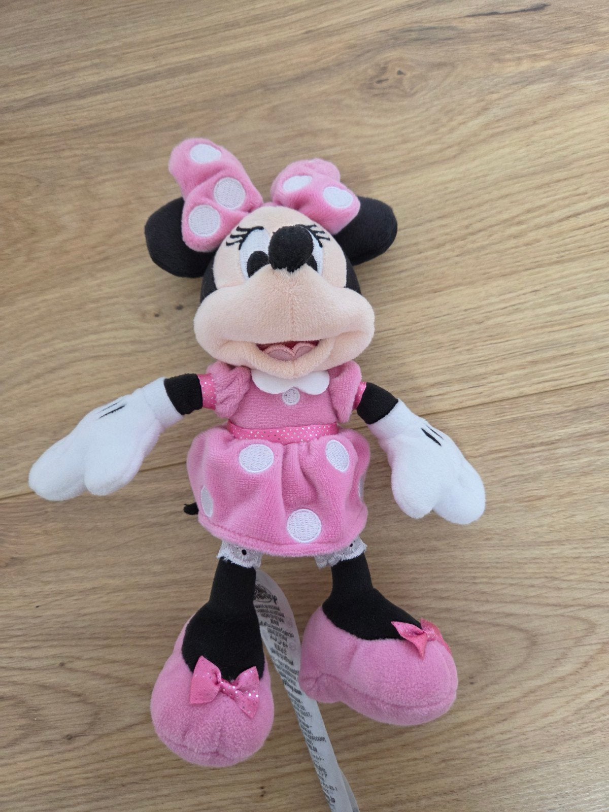 Knuffel Minnie mouse, Disneyland parijs, 24 cm, Disney, Overige karakters, Overige typen, Ophalen of Verzenden