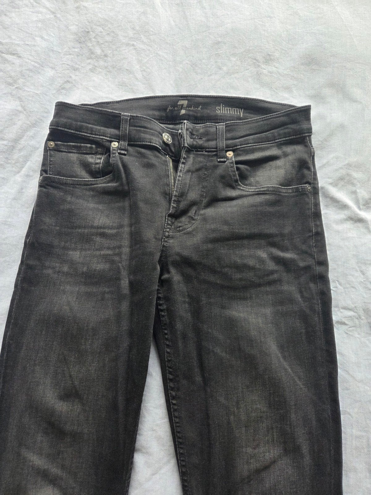 Nieuwe 7en broek maat 28/32 is zwart 1x gewassen na aankoop, Ophalen of Verzenden, Nieuw, Zwart, W32 (confectie 46) of kleiner