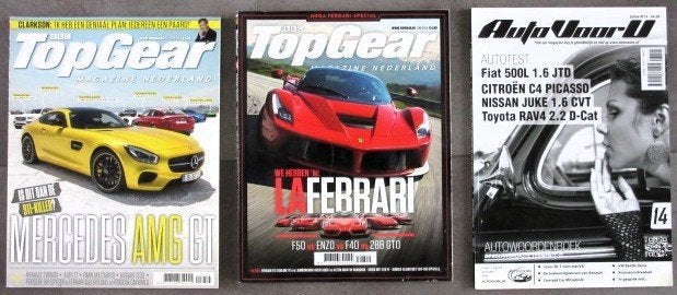 3 autobladen - TopGear en AutoVoorU - auto bladen, Ophalen of Verzenden, Gelezen, Algemeen