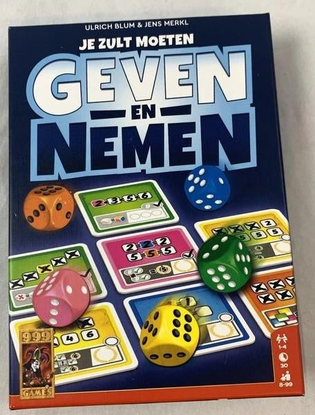 999 Games Geven en nemen Dobbelspel gezelschapsspel spel, Coolsingel 104, 3011 AG Rotterdam, Netherlands, 999 games, Verzenden