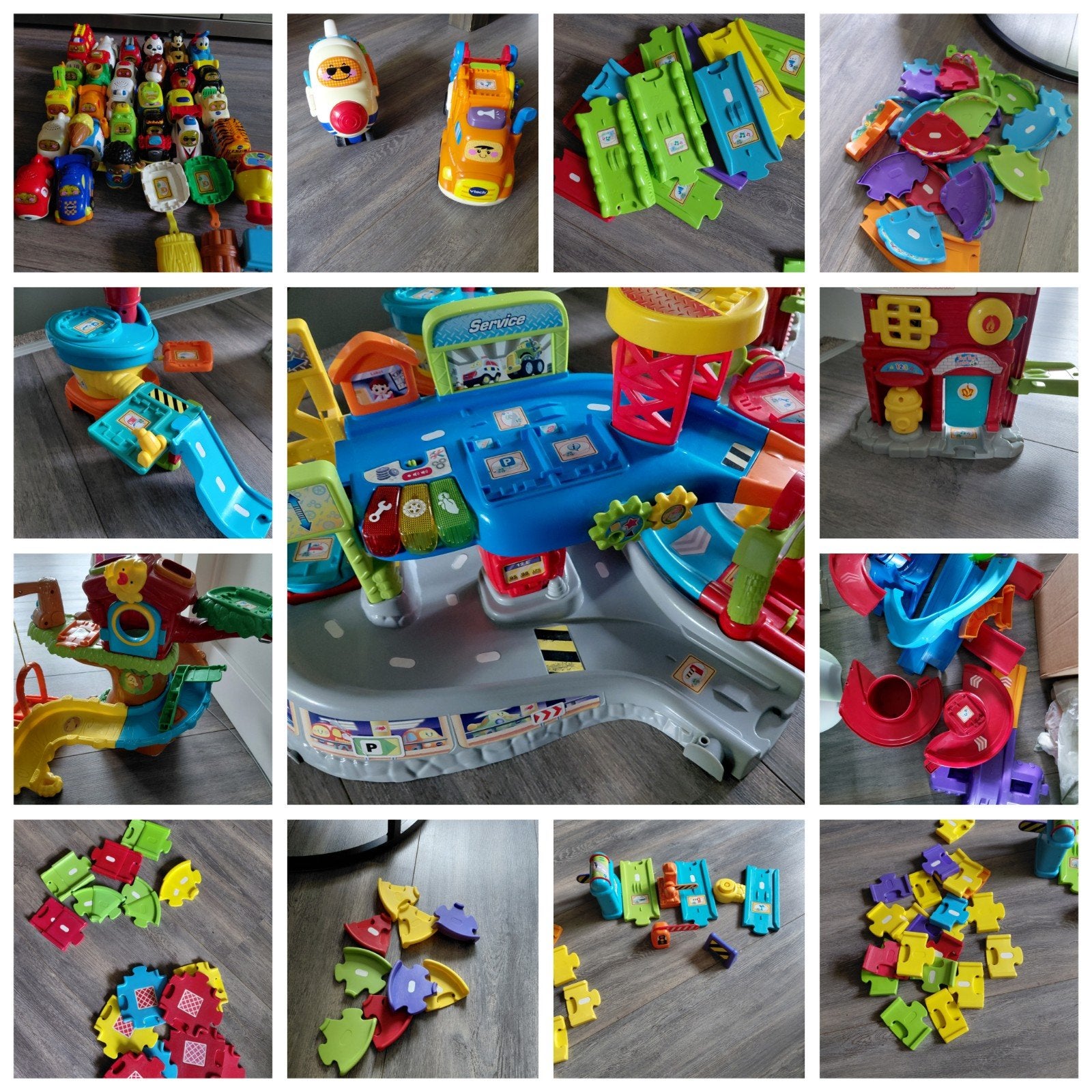 Grote VTech Toet Toet Auto's collectie met garage en meer, Ophalen, Gebruikt