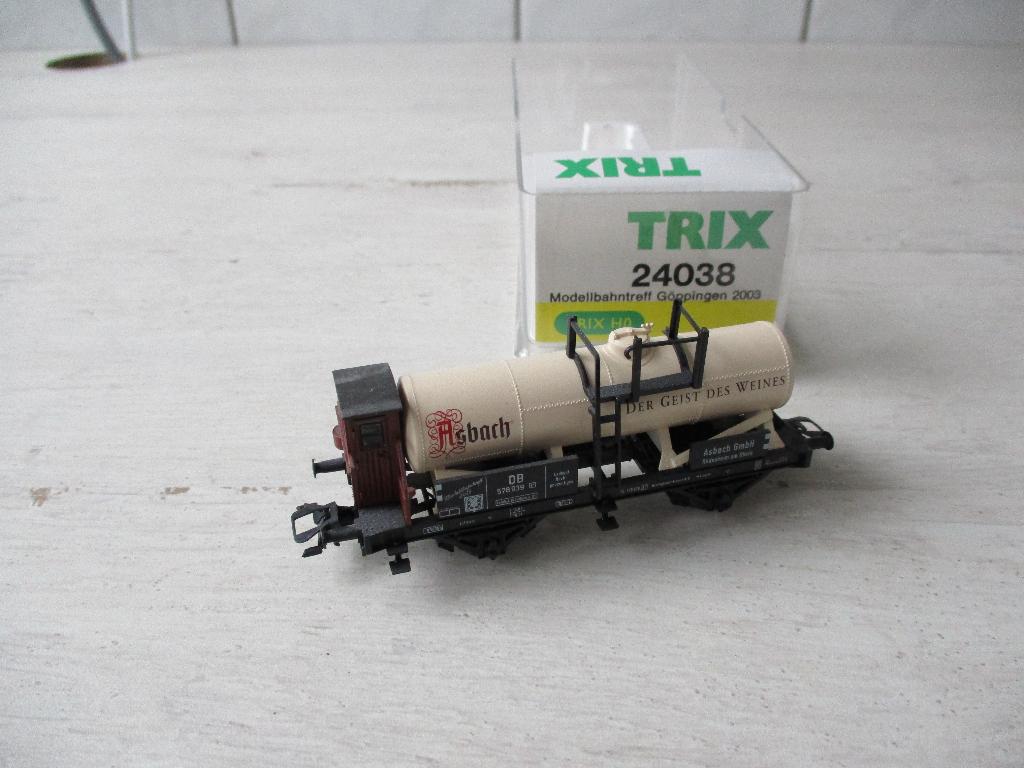 Trix Ketelwagen Asbach no 24038, Hobby en Vrije tijd, Modeltreinen | H0, Ophalen, Gelijkstroom, Trix, Wagon