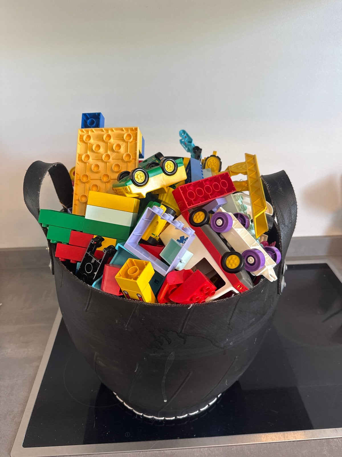 Grote bak diverse duplo, Kinderen en Baby's, Speelgoed | Duplo en Lego, Ophalen, Gebruikt, Inclusief extra onderdelen, Duplo