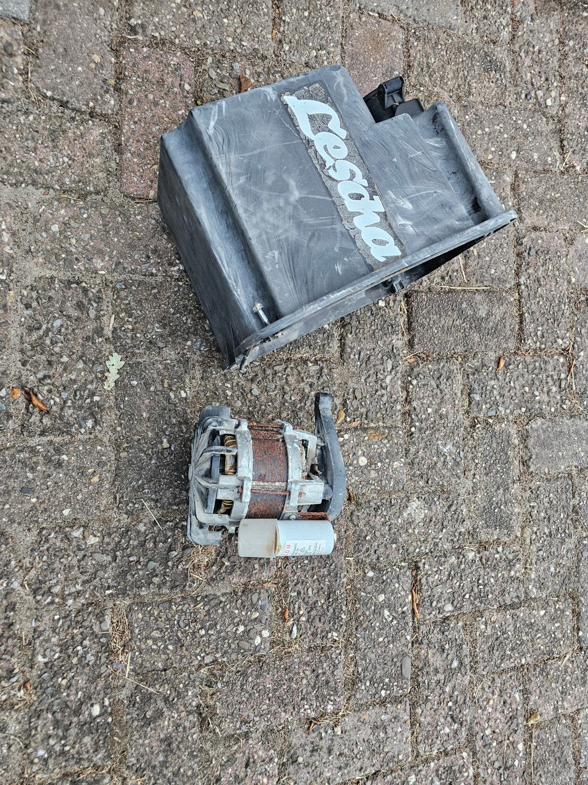 elektromotor betonmolen lescha, Ophalen