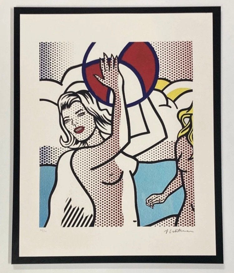 Roy Lichtenstein : lithografie met certificaat, Antiek en Kunst, Kunst | Litho's en Zeefdrukken, Ophalen of Verzenden