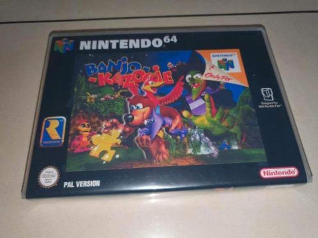Banjo Kazooie N64 Game Case, Avontuur en Actie, Verzenden, 1 speler, Zo goed als nieuw