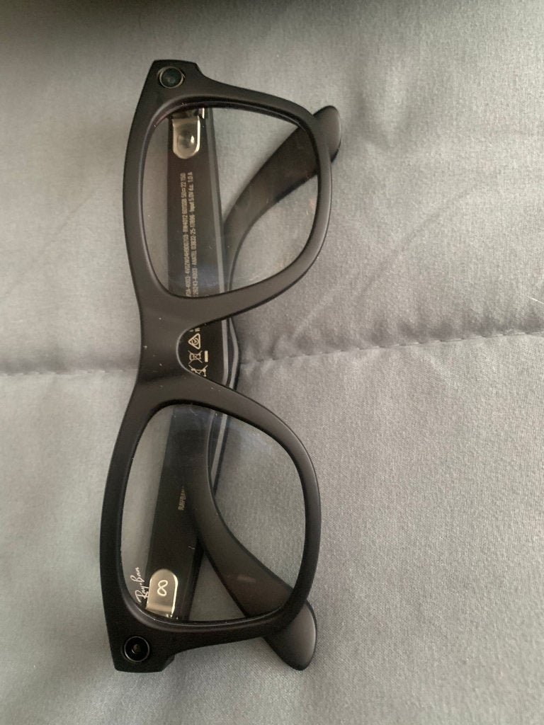 Ray-Ban Meta Wayfarer (2e generatie) Mat zwart | Helder, Zwart, Ophalen of Verzenden, Zo goed als nieuw, Ray-Ban