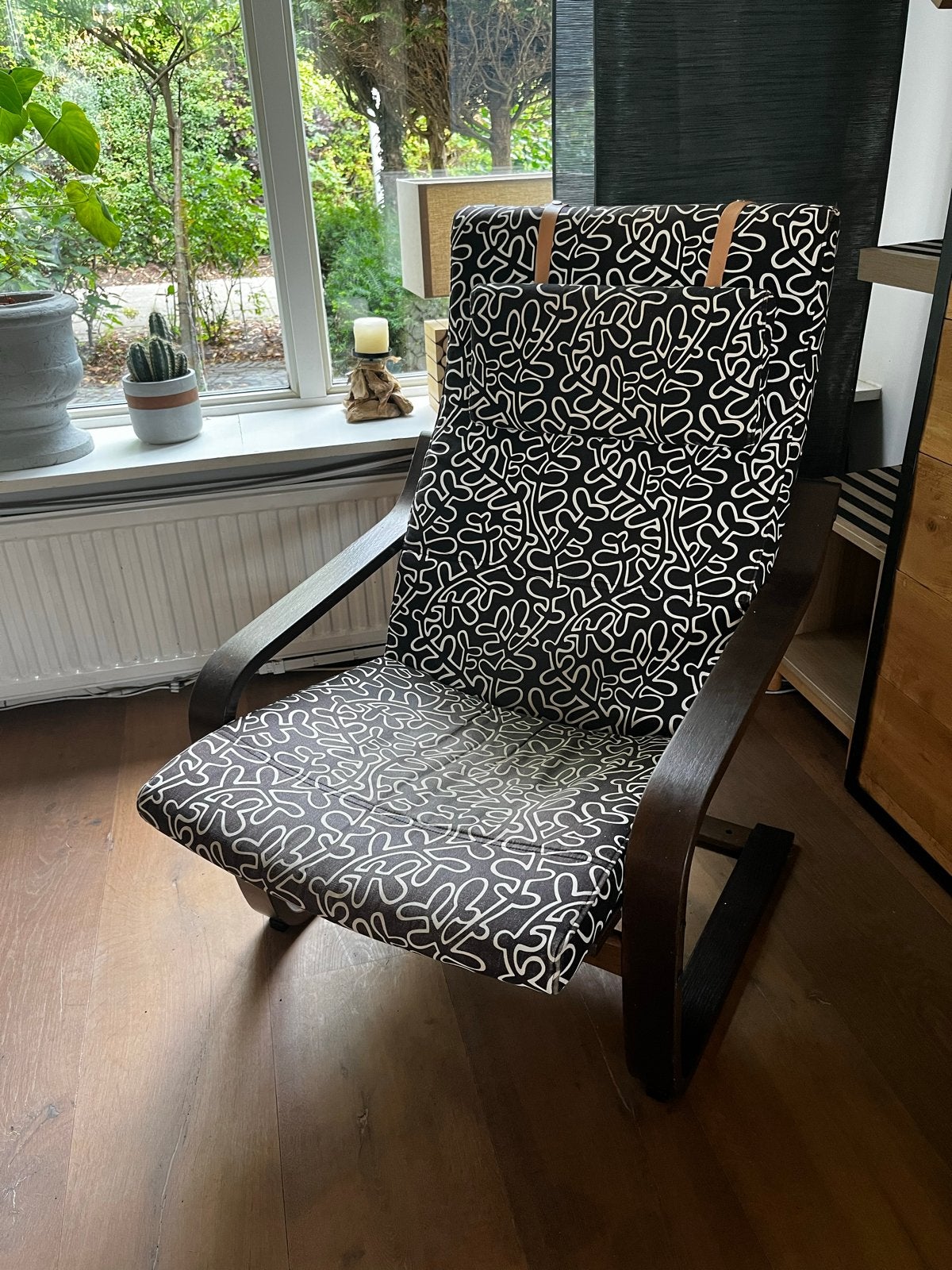 Ikea stoel/ fauteuil Poäng, Ophalen, Gebruikt, Zwart, Eén