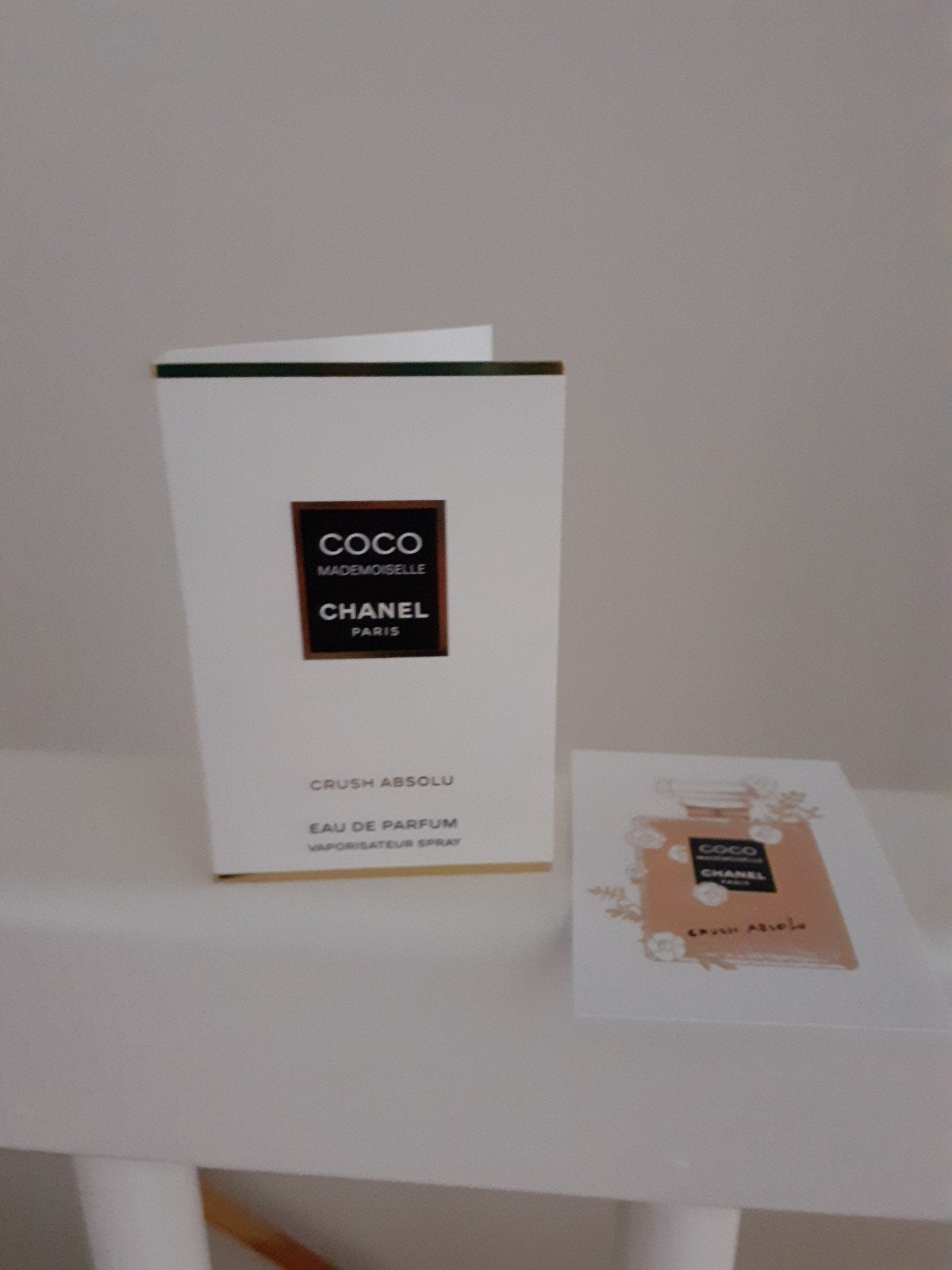 Chanel Coco Mlle Crush Absolu sample en kaartje, Verzenden, Nieuw, Proef of Tester