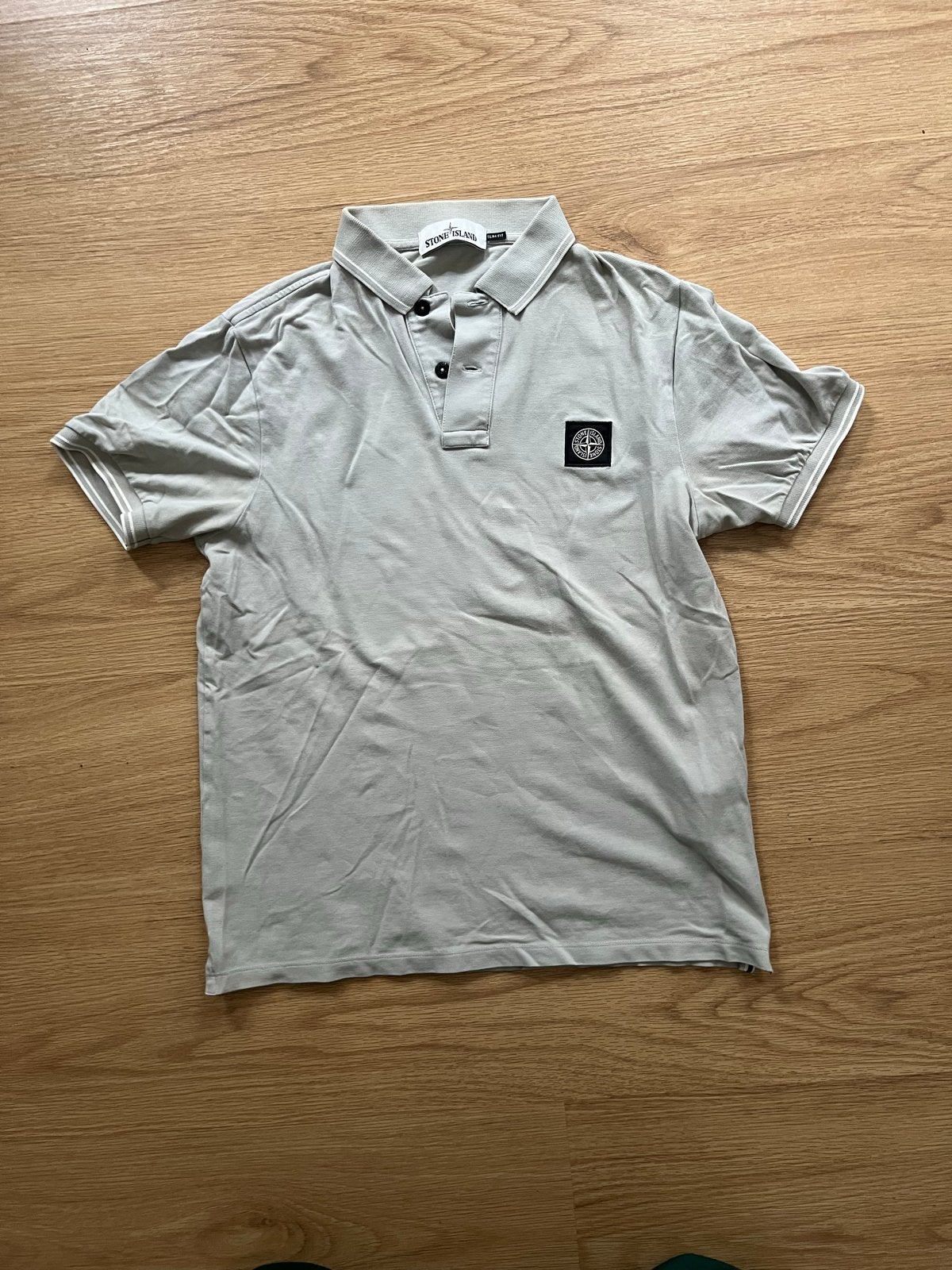 Stone Island Polo Shirt Maat M -, Ophalen of Verzenden, Gedragen, Maat 48/50 (M), Grijs