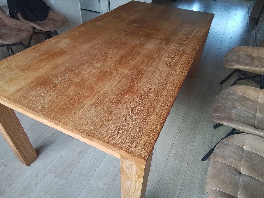Teakhouten eettafel, Ophalen, Gebruikt, Teakhout, 200 cm of meer