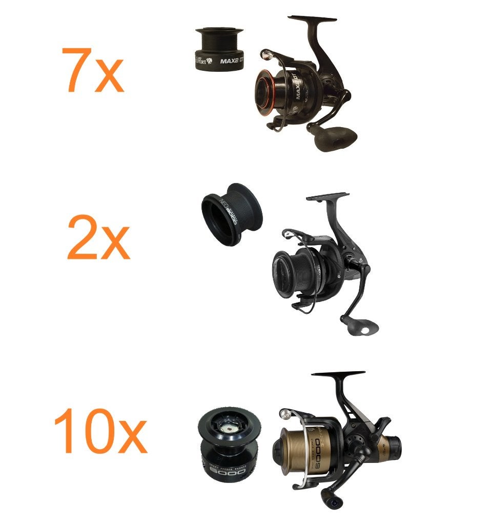 Partij 19x Karpermolens & Baitrunners # Carp Expert, Ophalen, Nieuw, Molen