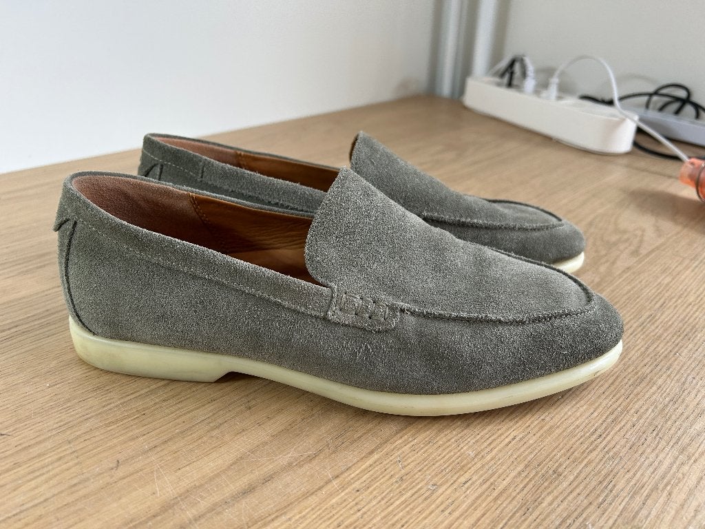 Ecco Instappers Loafers Donkergroen Maat 41, Loafers, Overige kleuren, Ophalen of Verzenden, Gedragen