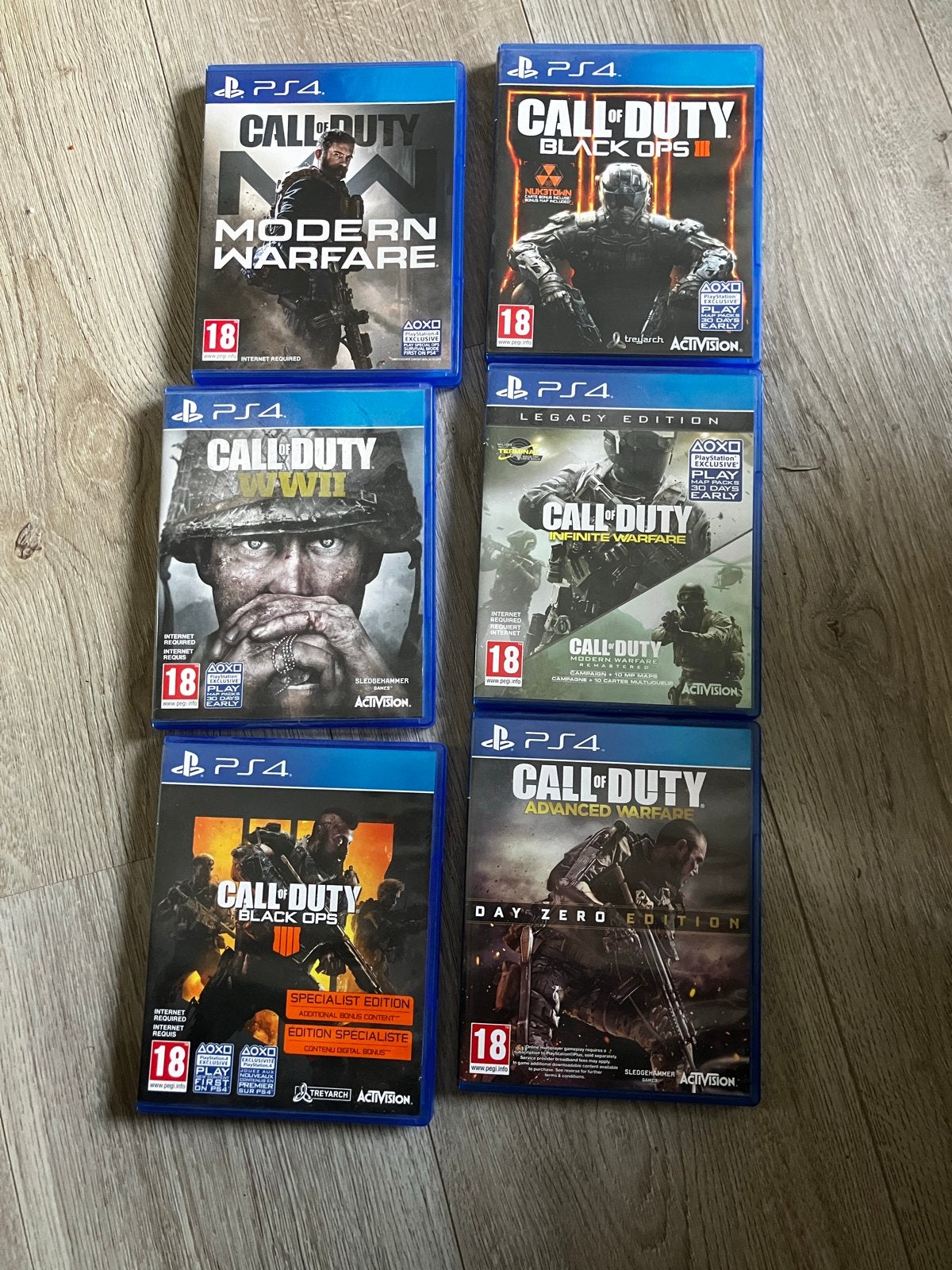 Call of Duty PS4 Collectie - Modern Warfare, WWII, Black Ops, Spelcomputers en Games, Games | Sony PlayStation 4, Online, Gebruikt