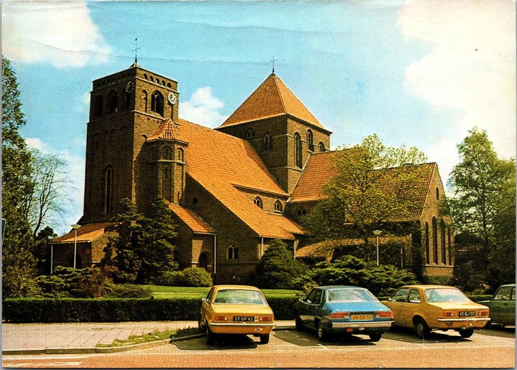 Achterveld - R.K. Kerk, Verzamelen, Ansichtkaarten | Nederland, Verzenden, 1960 tot 1980, Gelopen, Utrecht