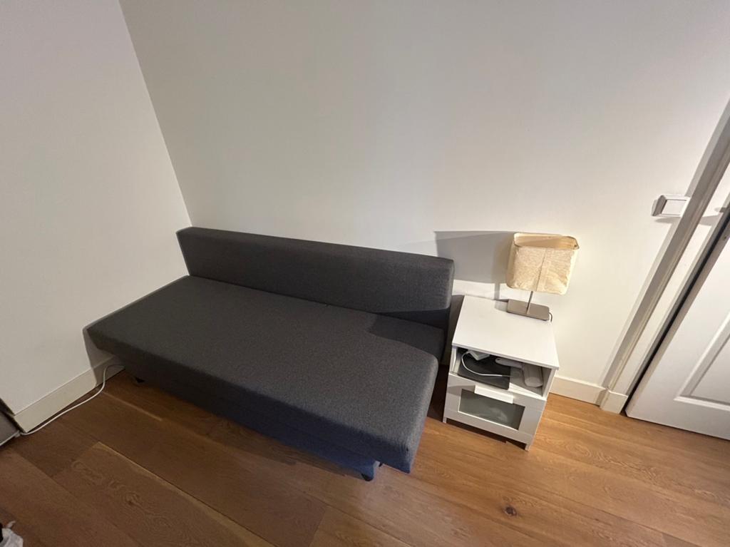 IKEA slaapbank / logeerbed + gratis extra’s (De Pijp A'dam), Huis en Inrichting, Slaapkamer | Slaapbanken, Ophalen, Tweepersoons