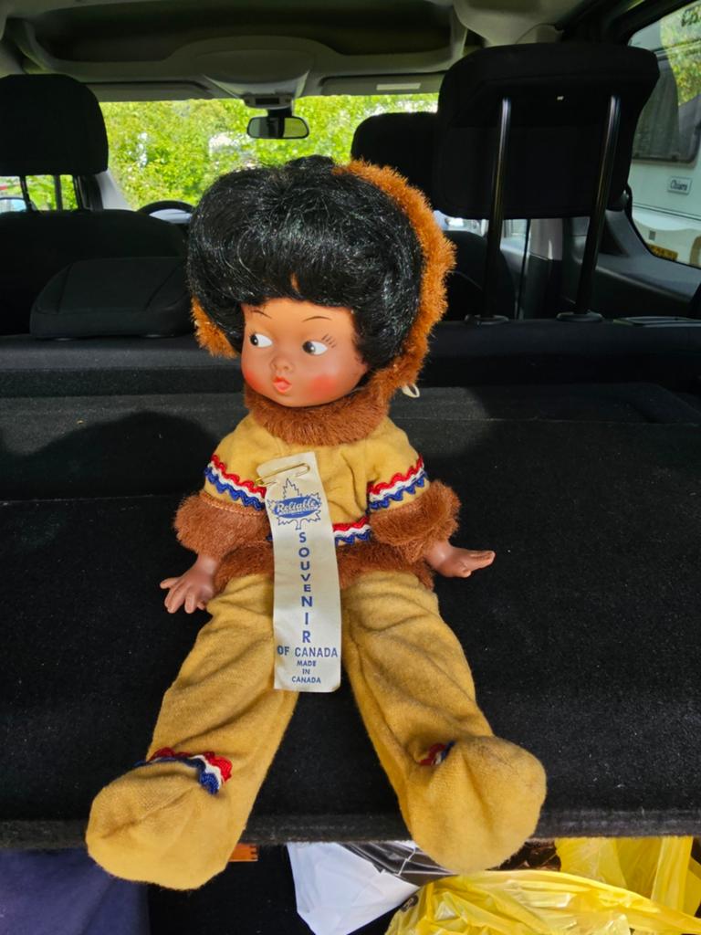 Vintage Canadese Souvenir Pop - Indianenpop, Verzamelen, Poppen, Ophalen of Verzenden, Gebruikt, Pop