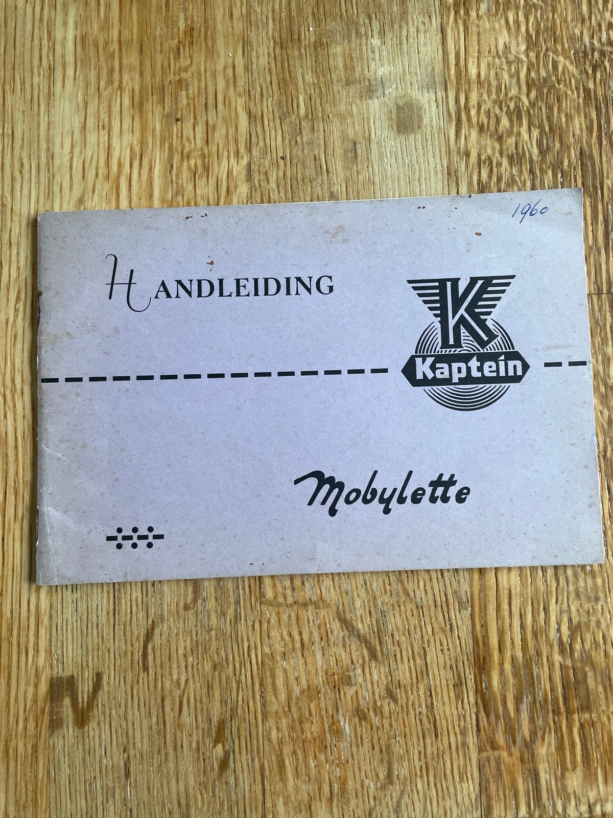 Handleiding Kaptein Mobylette (1960), Motoren, Ophalen of Verzenden, Overige merken