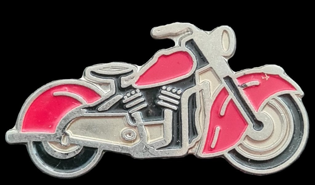 Harley- Davidson pin- rood-zwart zilverkleur, Verzenden, Nieuw, Transport, Speldje of Pin
